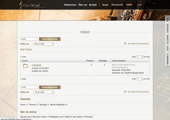Ein themenspezifisches Forum wurde direkt in die Shopsoftware Magento integriert.