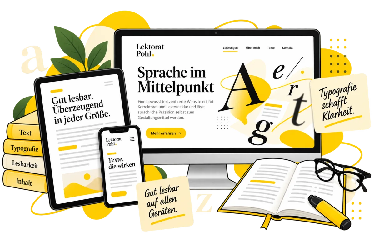 Typografie für lange Texte präzise umsetzen