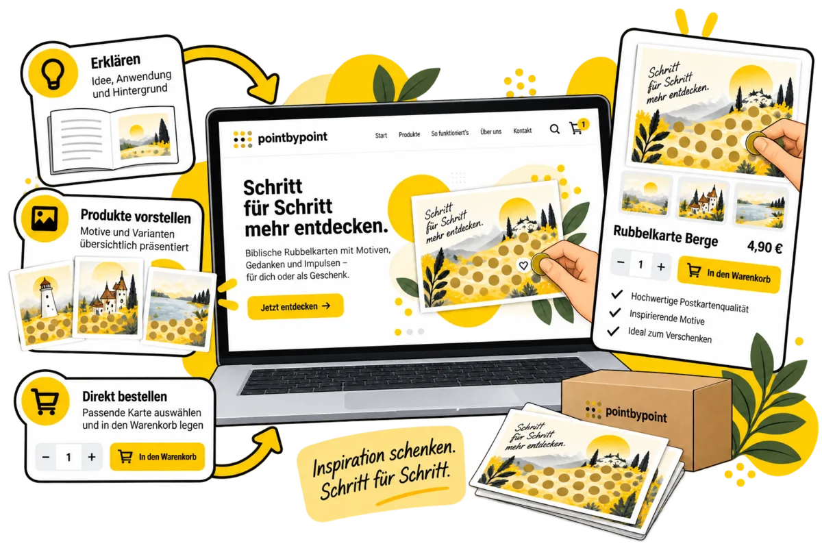 Produkt erklären und direkt zur Bestellung führen