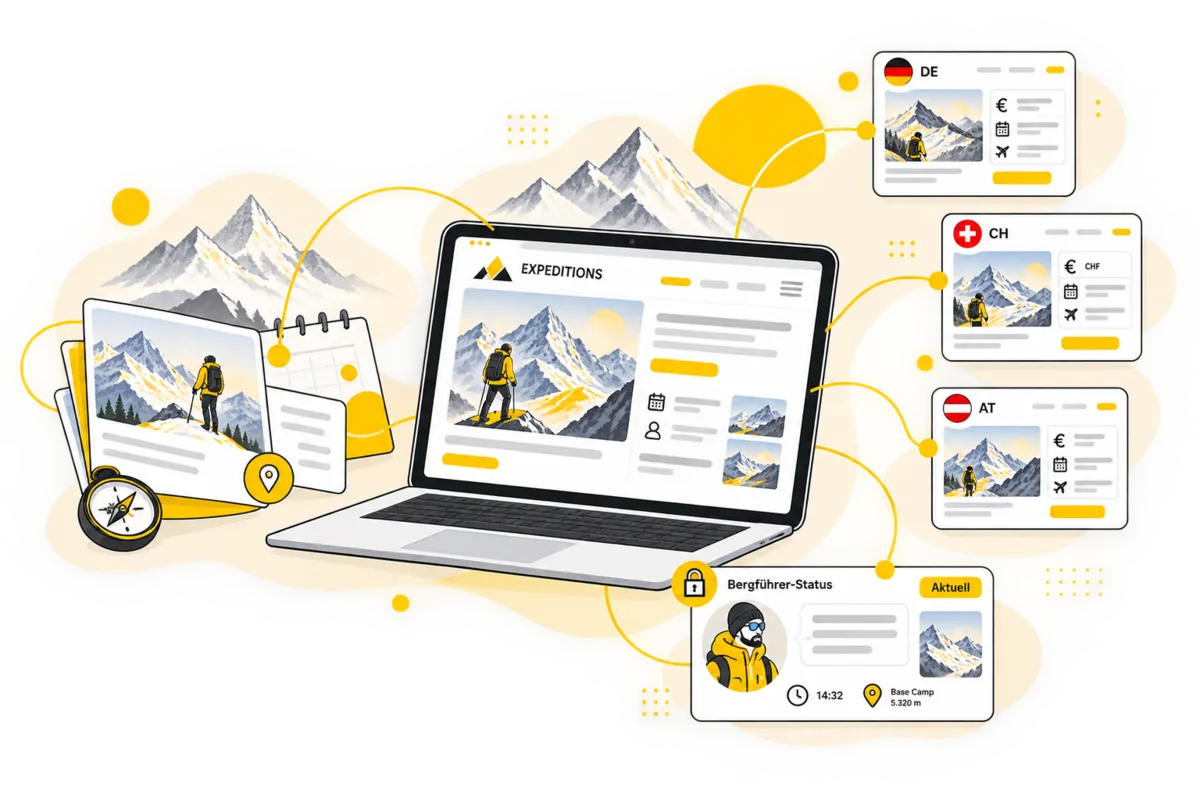 Technische Darstellung: Reiseanbieter