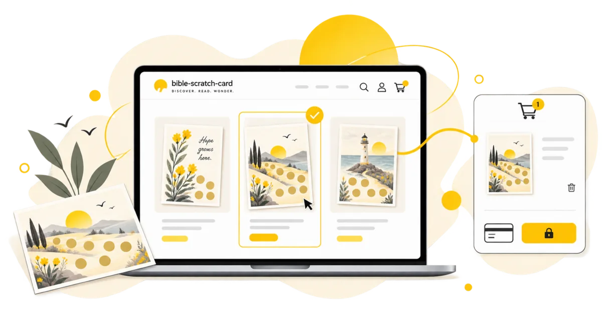 Technische Darstellung: Bible Scratch Card