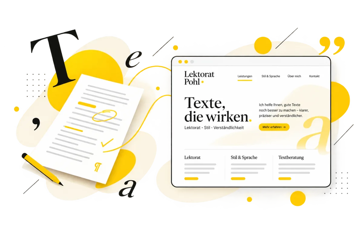 Technische Darstellung: Lektorat Pohl
