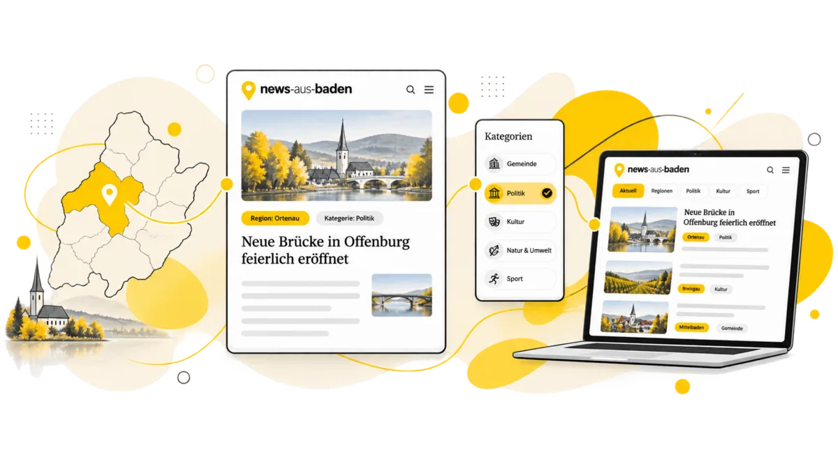 Technische Darstellung: News aus Baden
